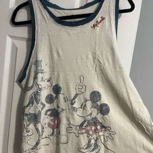 Disney Blue and White Graphic Tee